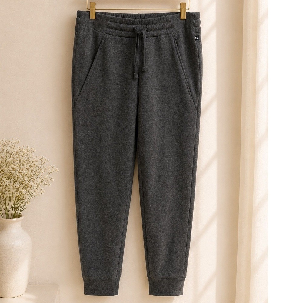 Fabletics Womens Joggers size M Heather Grey Sweatpants Zip Pockets athleteisure